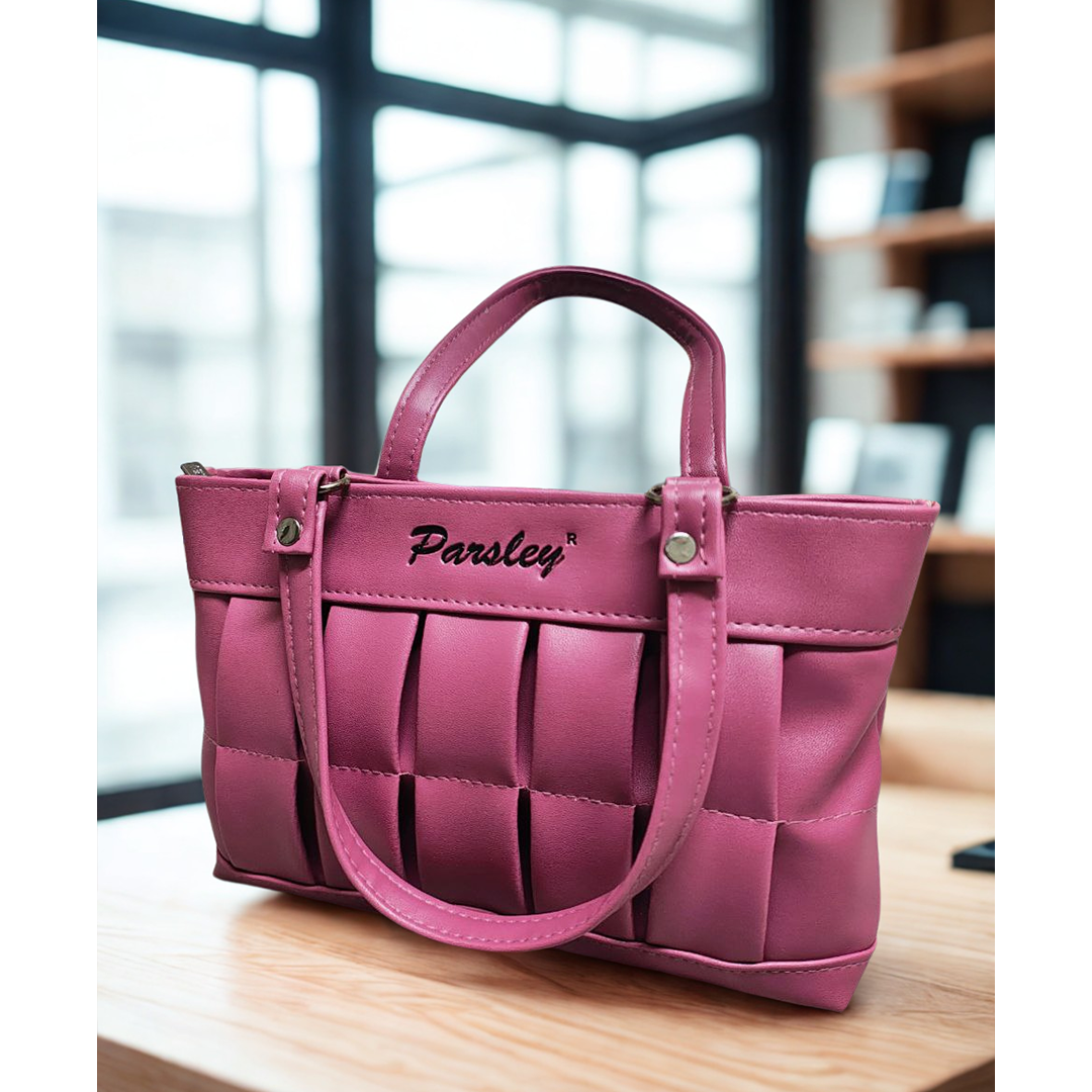 Elegant Woven Texture Hand Bag