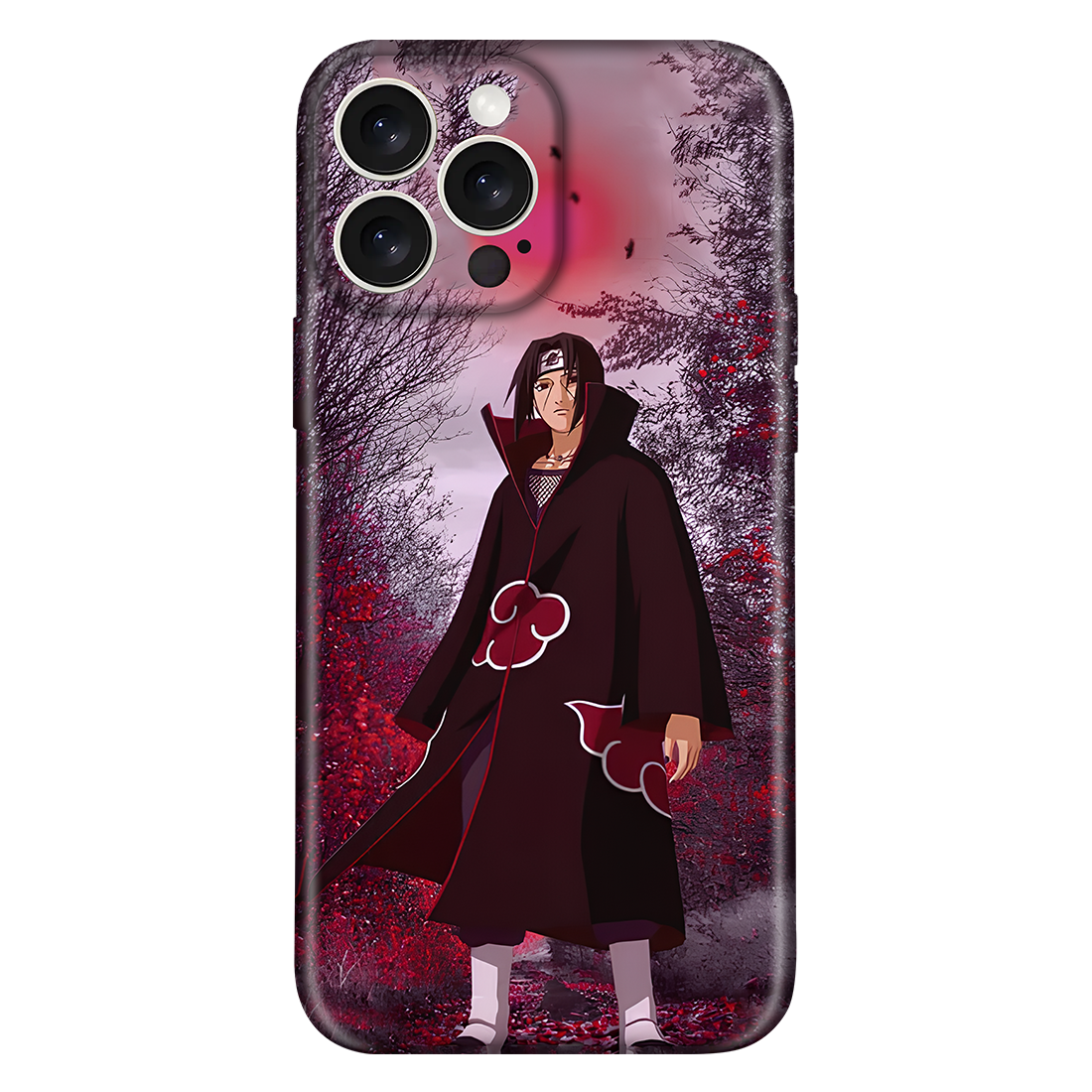 Itachi Aesthetic Anime Embossed Case