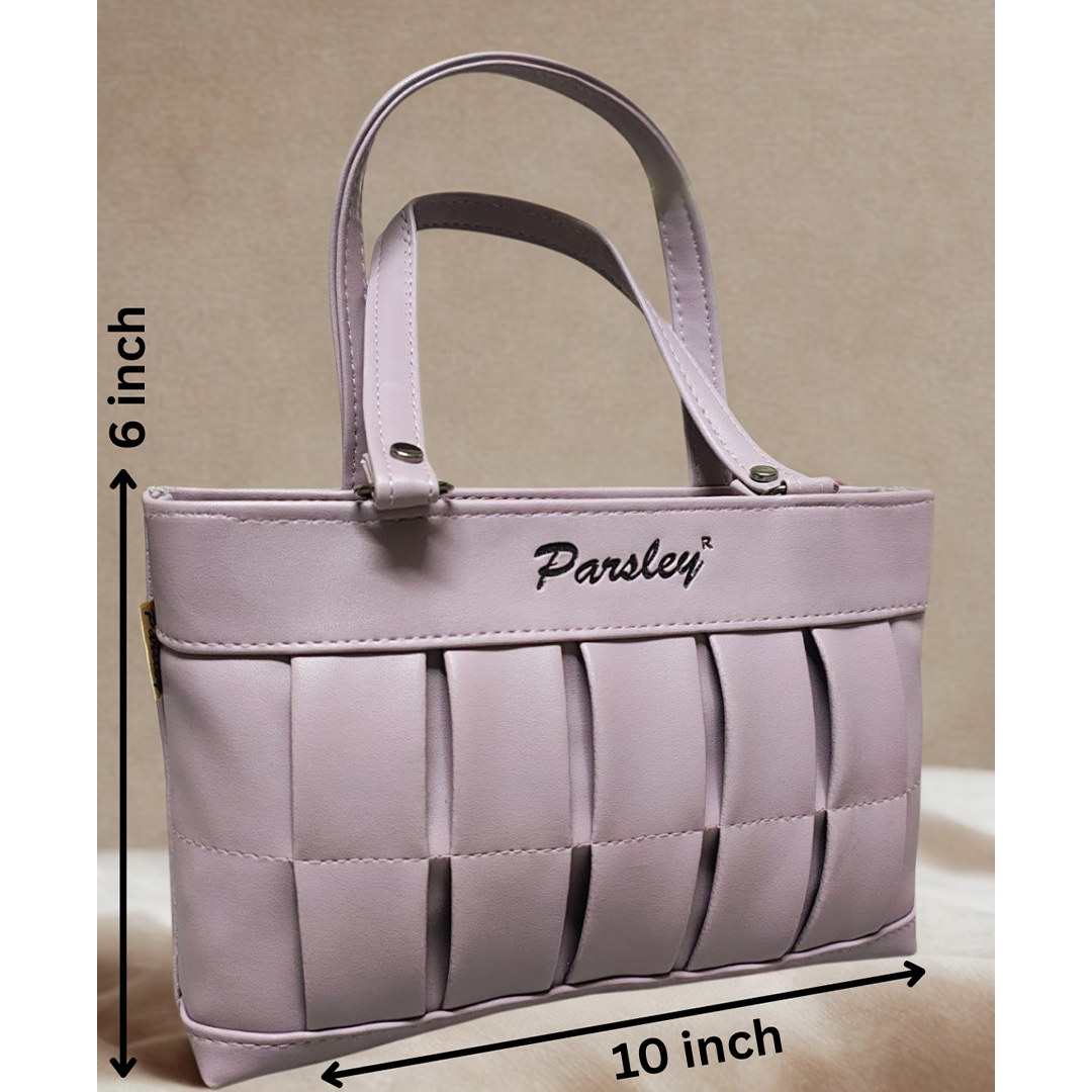 Elegant Woven Texture Hand Bag