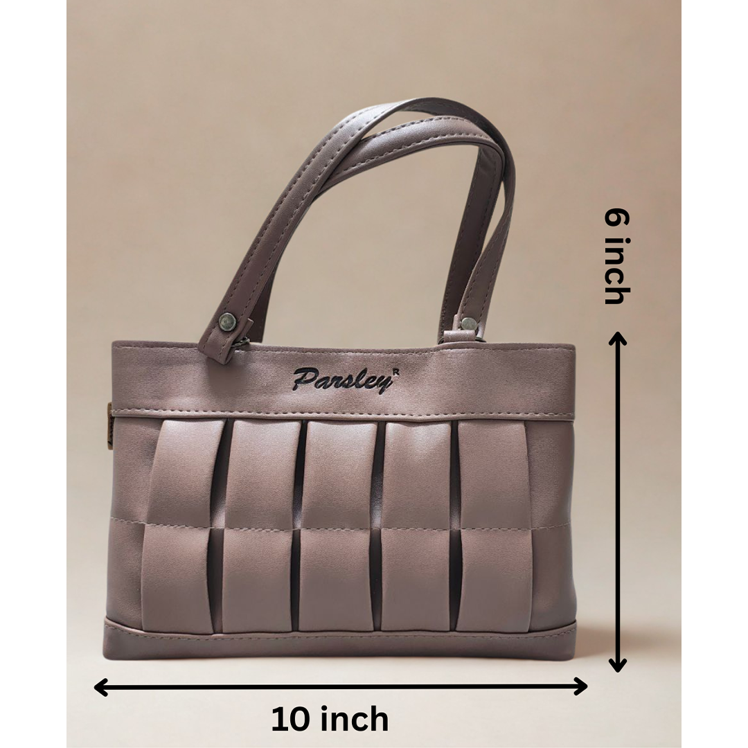 Elegant Woven Texture Hand Bag