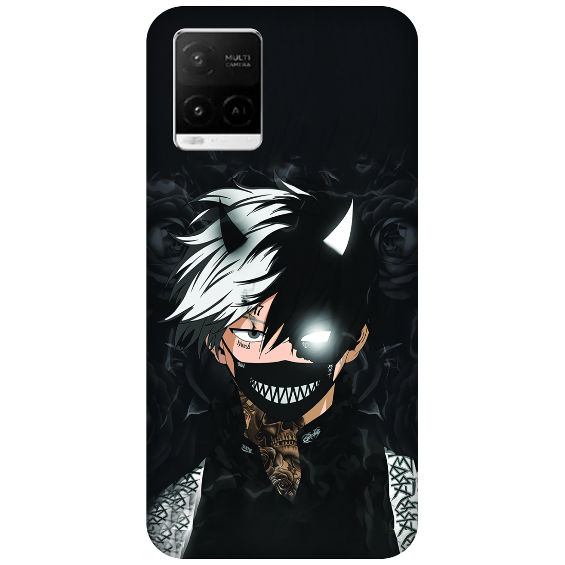 Anime Glowing Eyes Amidst the Darkness Vivo Y21e