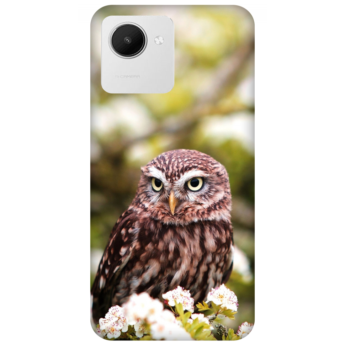 Owl Amidst Blossoms Case Realme Narzo 50i Prime