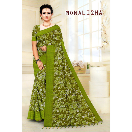 Floral Elegance in Classic Draped Style