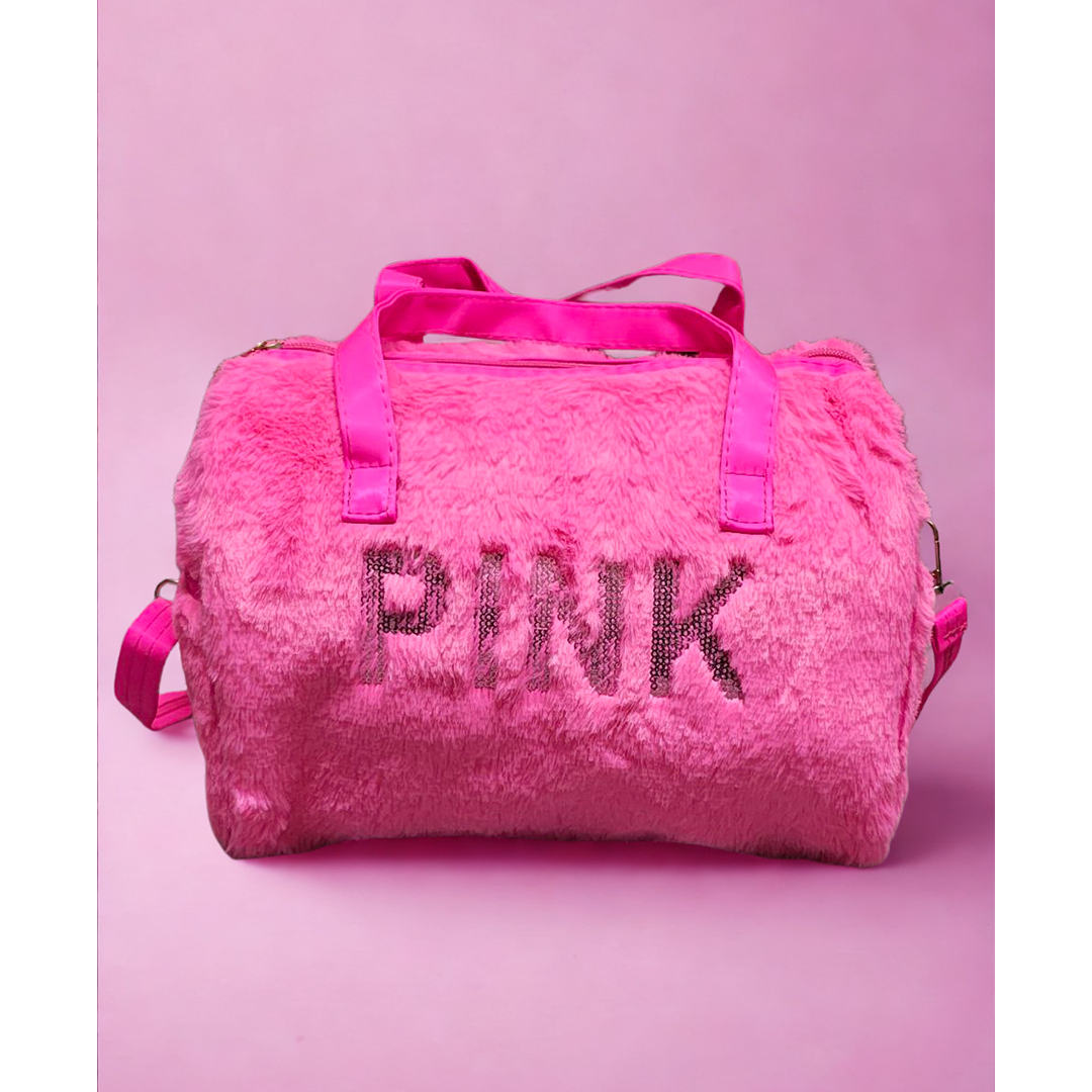 Colorfull Furry Duffel Sling Bag