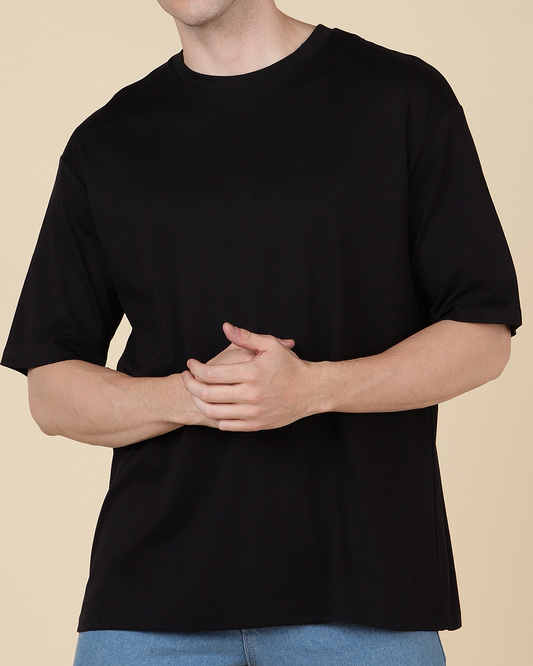 Unisex Black Oversize T-shirt