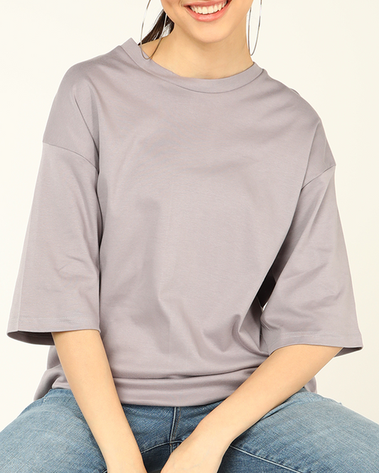 Unisex Grey Oversize T-shirt