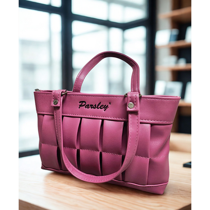 Elegant Woven Texture Hand Bag