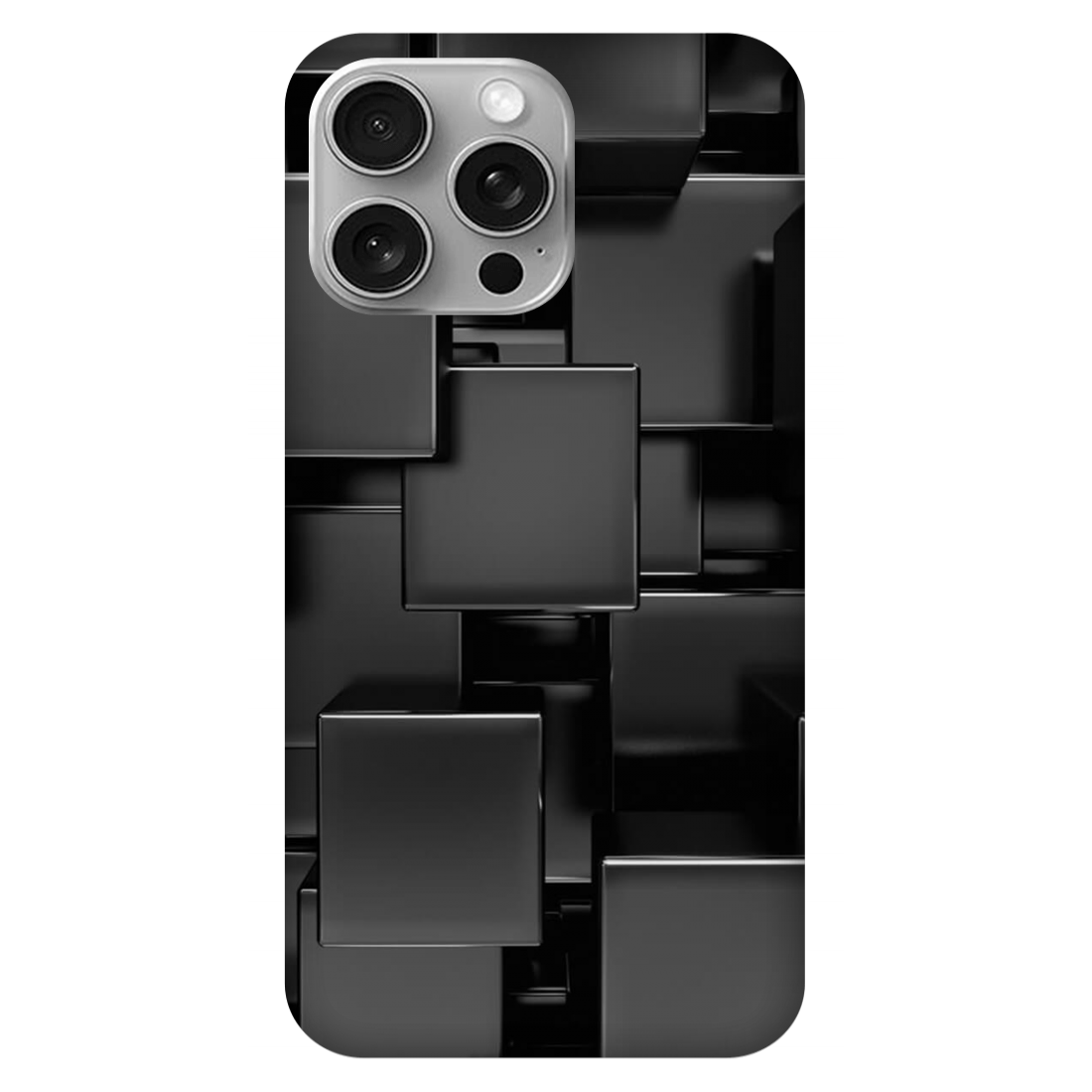 3D Black Square Art Case