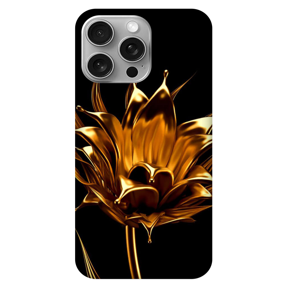 3D Golden Lotus Case