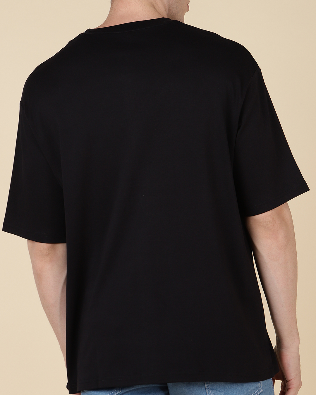 Unisex Black Oversize T-shirt