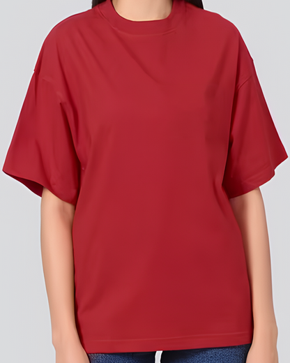 Unisex Red Oversize T-shirt