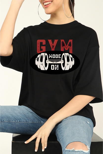 Gym Mood On Unisex Gym Oversize T-shirt