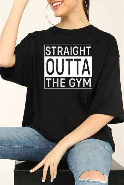 Straight Outta The Gym Unisex Gym Oversize T-shirt