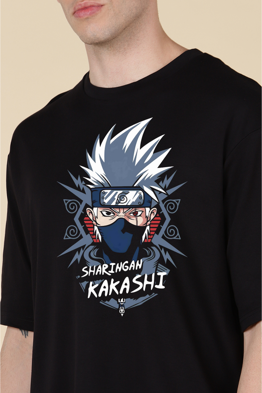 Sharingan Kakashi Oversized T-shirts