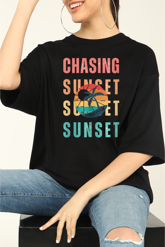 Chasing Sunset Oversized T-shirts