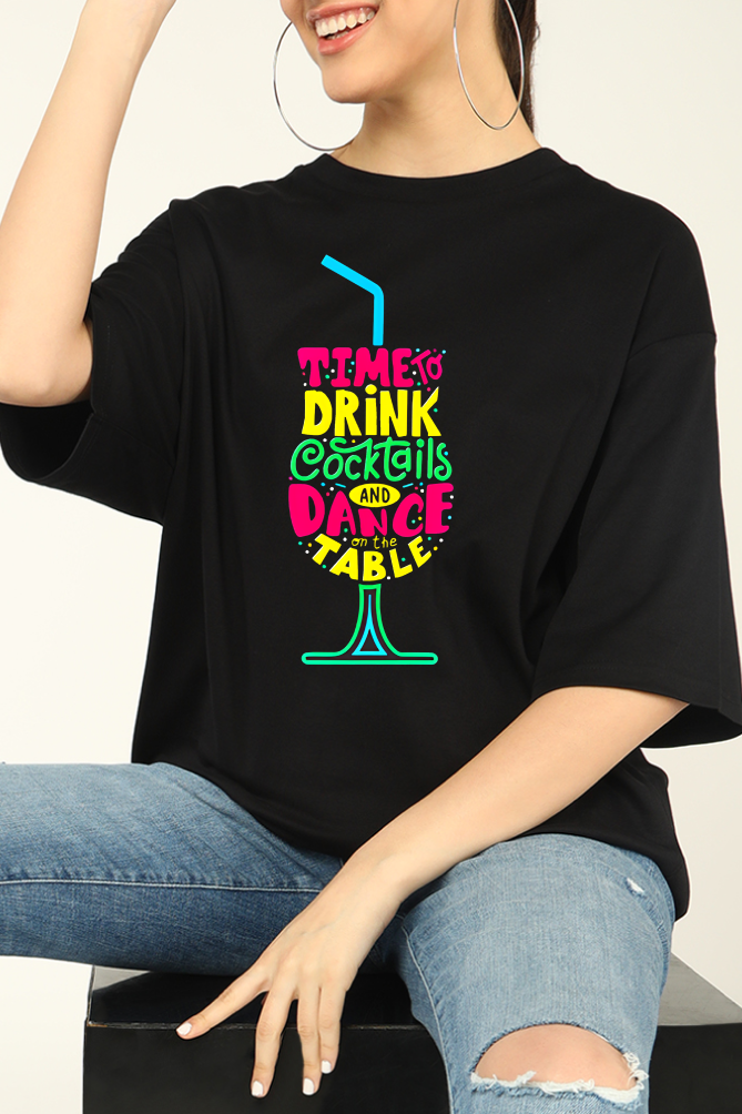 Time to Drink Oversized T-shirts