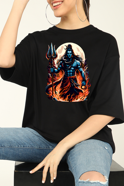 Lord Shiva Oversized T-shirts