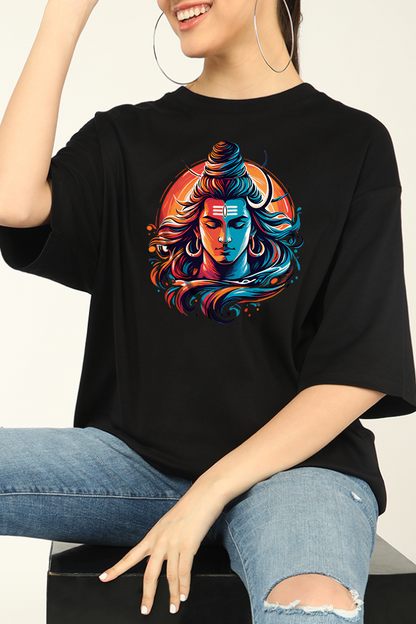 Lord Shiva Art Oversized T-shirts