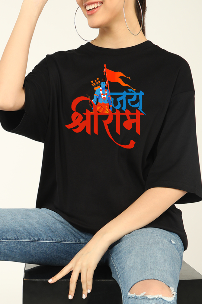 Jai Shri Ram Oversized T-shirts