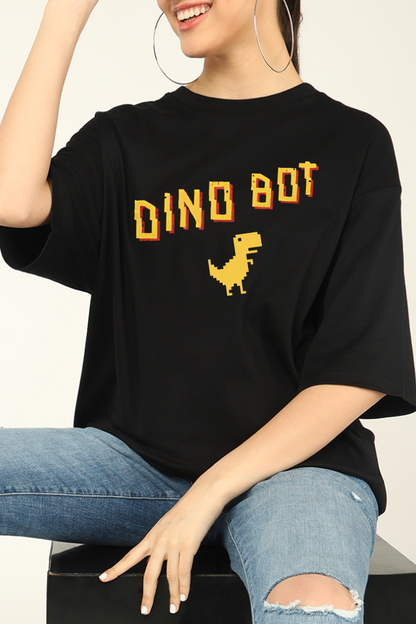 Dino Bot Oversized T-shirts