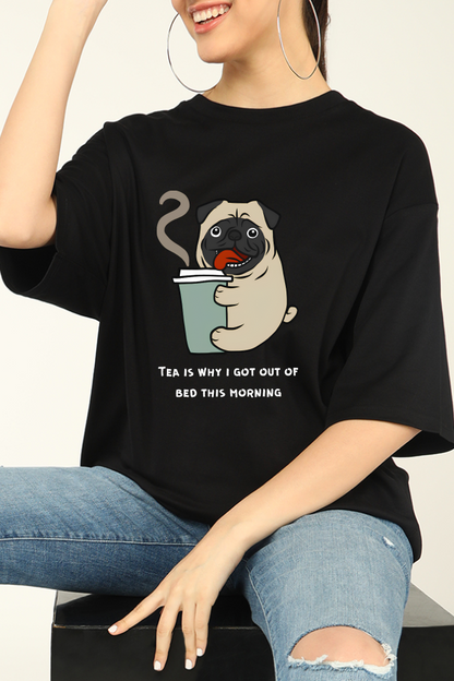 Pug Puccino Oversized T-shirt