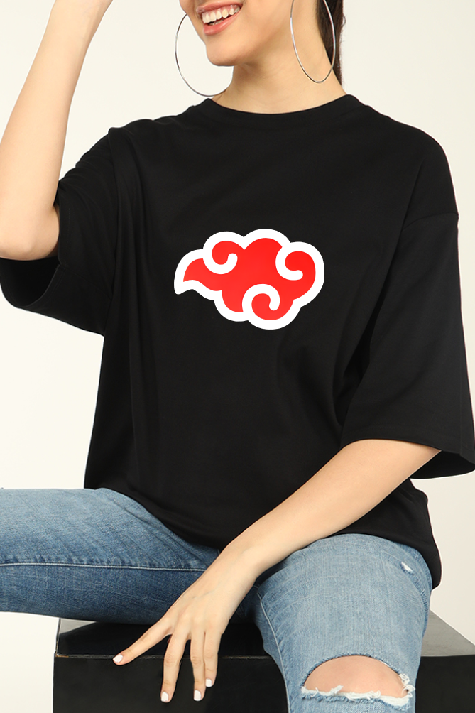 Chinese Red Cloud Oversized T-shirt