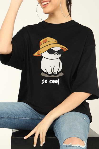 Cap Cat Oversized T-shirt