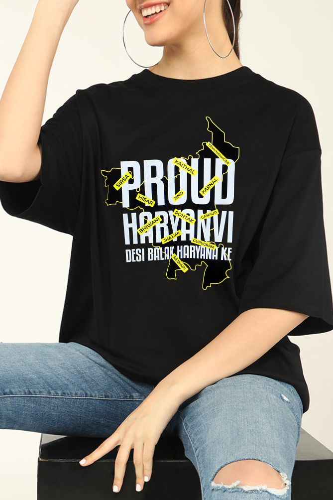 Proud Haryanvi Oversized T-shirt