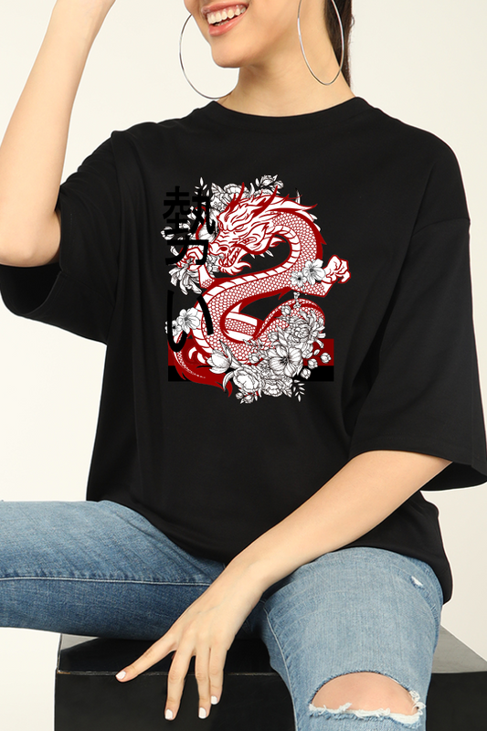 Chinese Dragon Oversized T-shirt