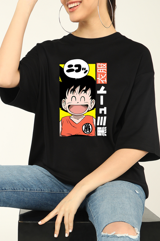 Goku Laugh Oversized T-shirt