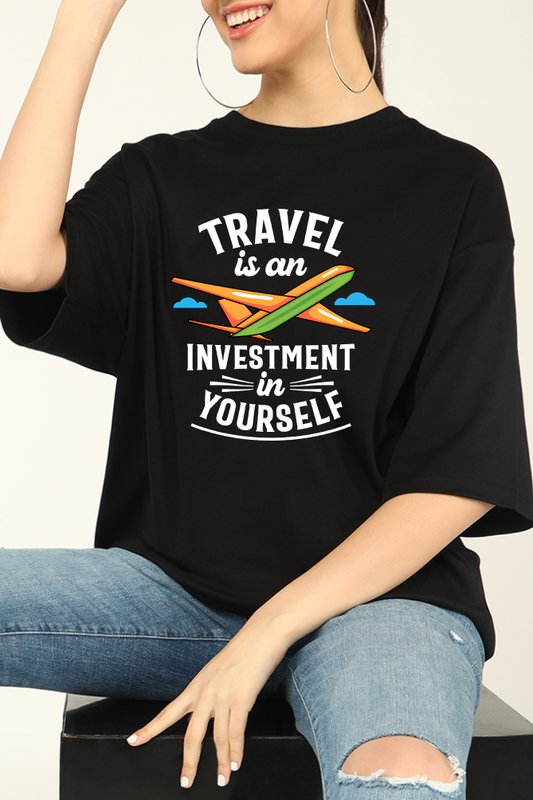 Invest in Yourself Through Travel Oversized T-shirt