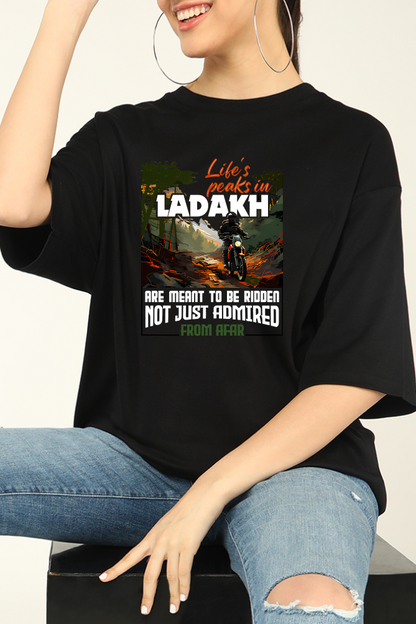 Life’s Peaks in Ladakh Oversized T-shirt