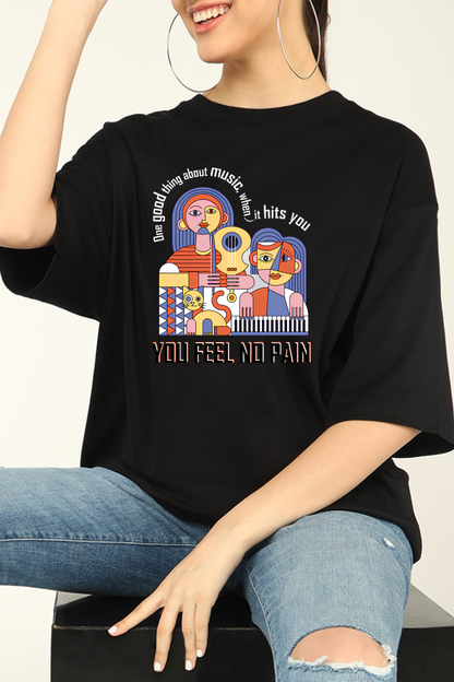 Musical Companionship Oversized T-shirt