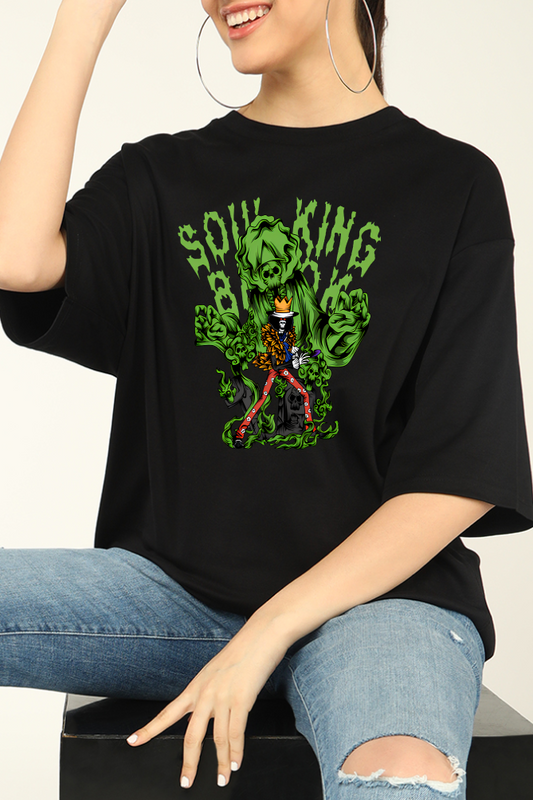 Green Skeleton Oversized T-shirt