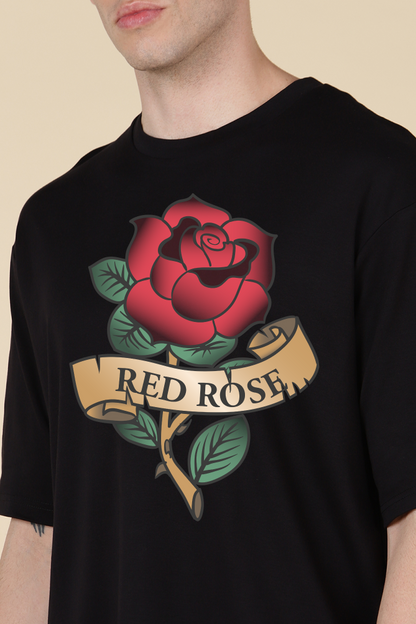 Red Rose Oversized T-shirts