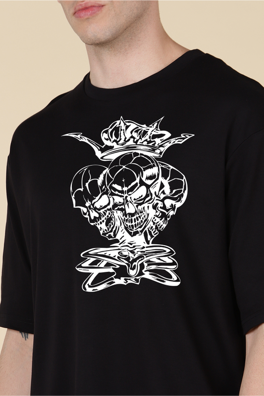 Evil Skull  Oversized T-shirts