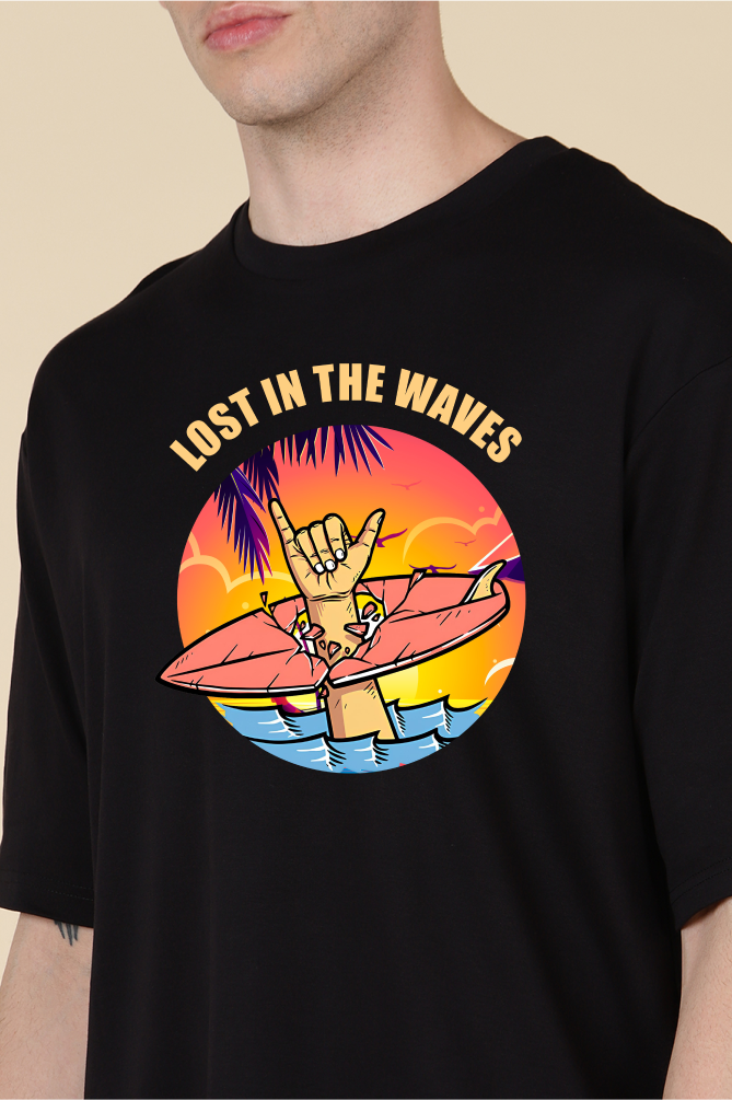 Lost in The Waves  Oversized T-shirts