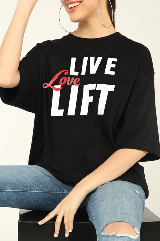 Live Love Lift Oversized T-shirts