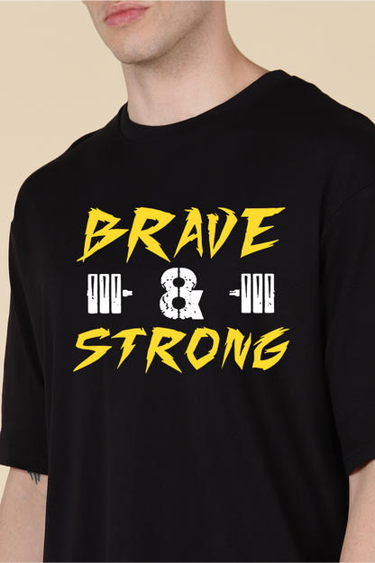 Brave & Strong Oversized T-shirts