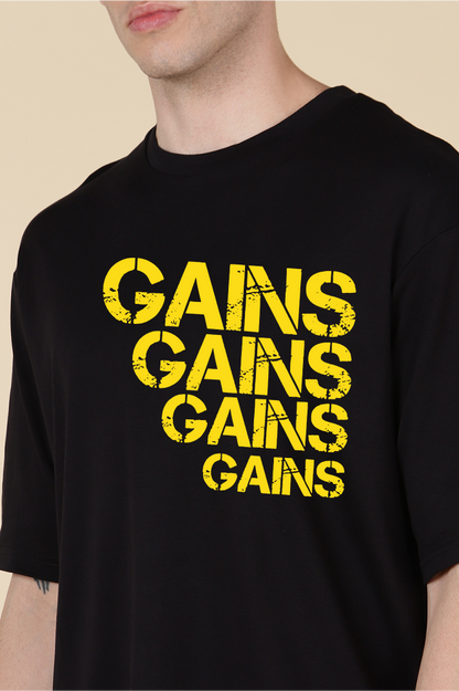 Gains Gains Gains  Oversized T-shirts