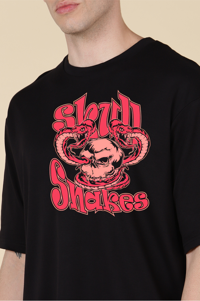 Skull Snakes Oversized T-shirts