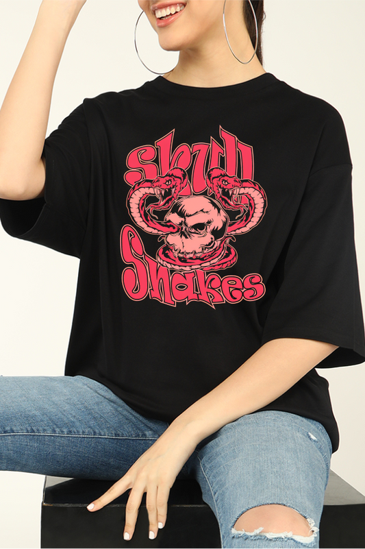 Skull Snakes Oversized T-shirts