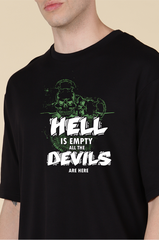 Hell is Empty Oversized T-shirts