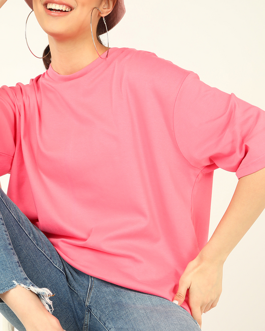 Unisex Pink Oversize T-shirt