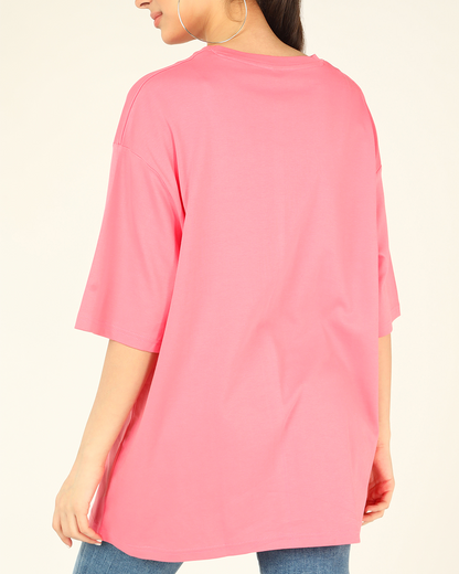 Unisex Pink Oversize T-shirt