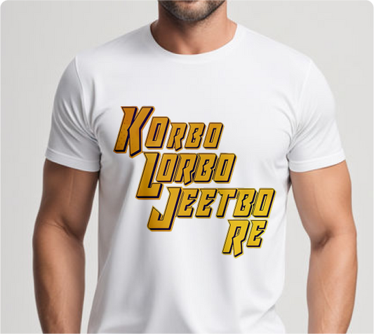 Unisex Korbo Lorbo Jeetbo Re IPL  T-shirt