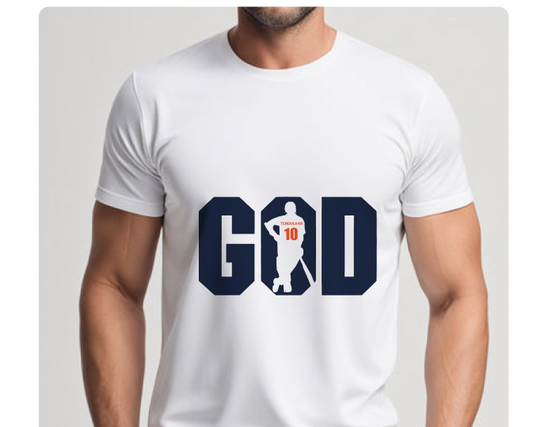 Unisex God Tendulkar 10 IPL T-shirt
