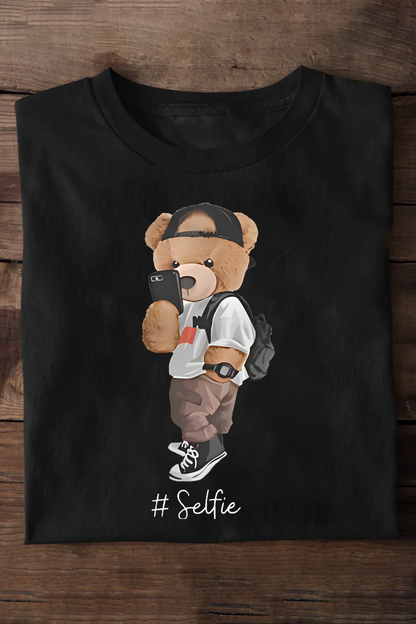 Teddy with Smartphone Oversized T-shirt