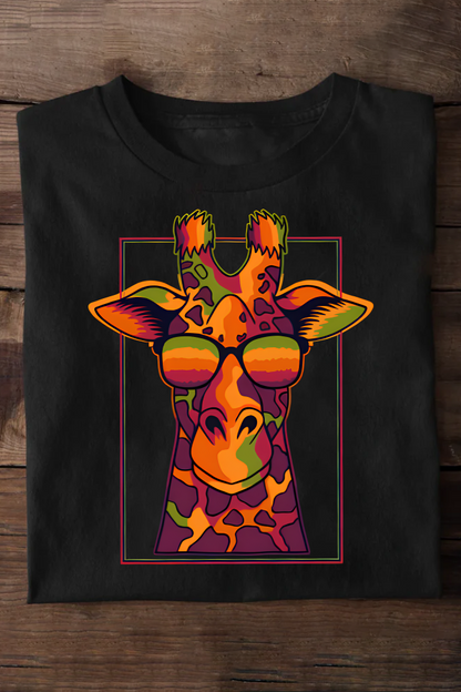 Giraffe in Shades Oversized T-shirt