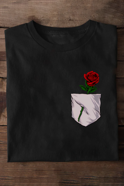 Pocket Rose Oversized T-shirt